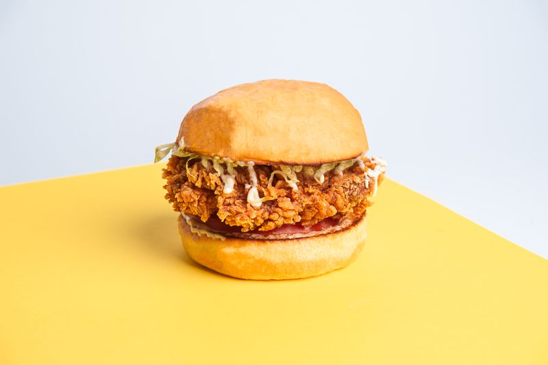 hangry joe's hot chicken being prepared fresh in the kitchen